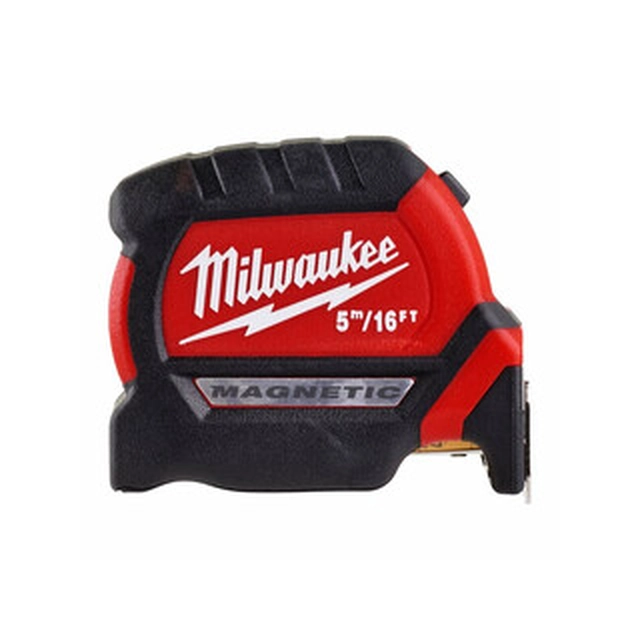 Milwaukee premium 5 m/27 mm magnetinė matavimo juosta