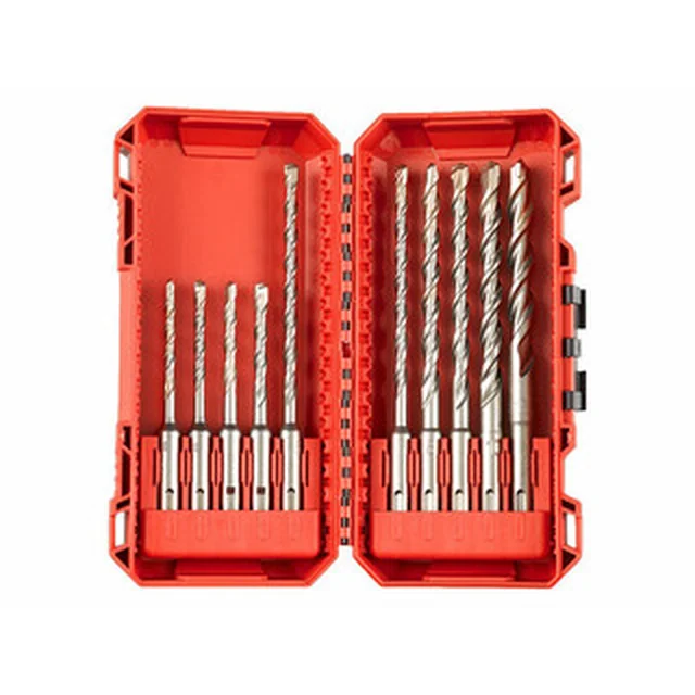 Milwaukee SDS-Plus drill bit set 110 mm/160 mm | SDS-Plus | 10 pcs