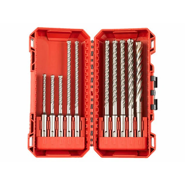 Milwaukee SDS-Plus Drill Bit Set 115 mm/160 mm/165 mm | SDS-Plus | 10 pcs