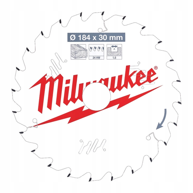 Milwaukee Widia Cutting Disc for aluminum 184x30