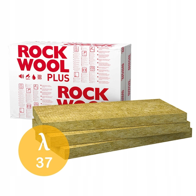 Mineral wool Rockwool ROCKMIN PLUS 10cm, 100mm