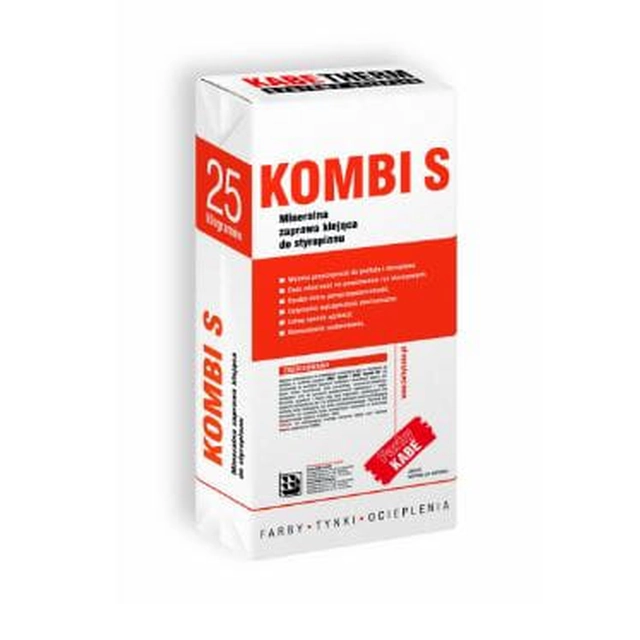 Minerale lijm voor geëxpandeerd polystyreen Kabe Kombi S 25 kg