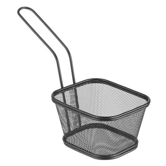 Mini basket for fried snacks, black 130x115x80