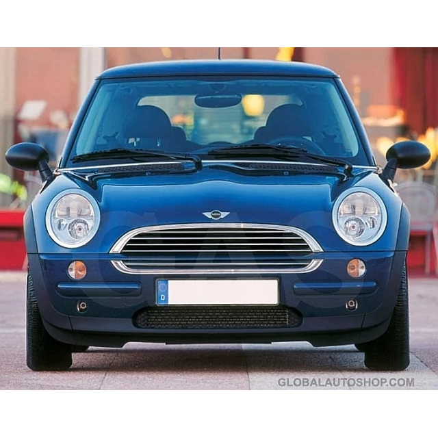 Mini Cooper - benzi cromate reglaj pentru bara de protecție falsă a grătarului cromat