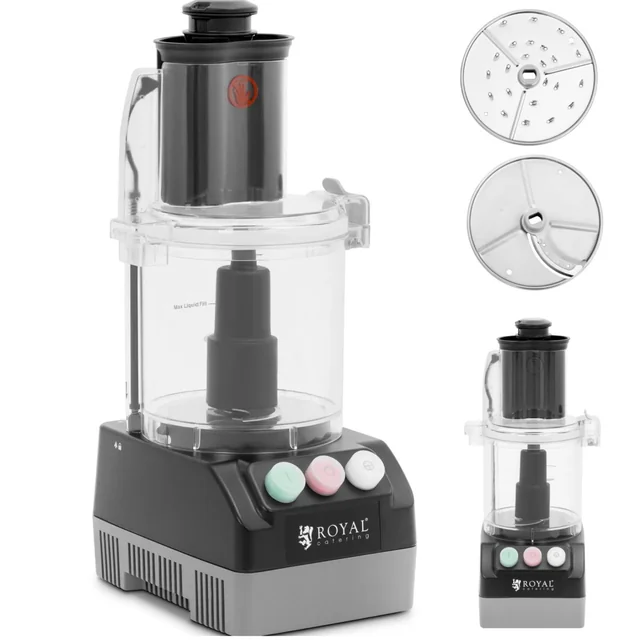 Mini foodprocessor til rivning udskæring hakning 3 l 600 W