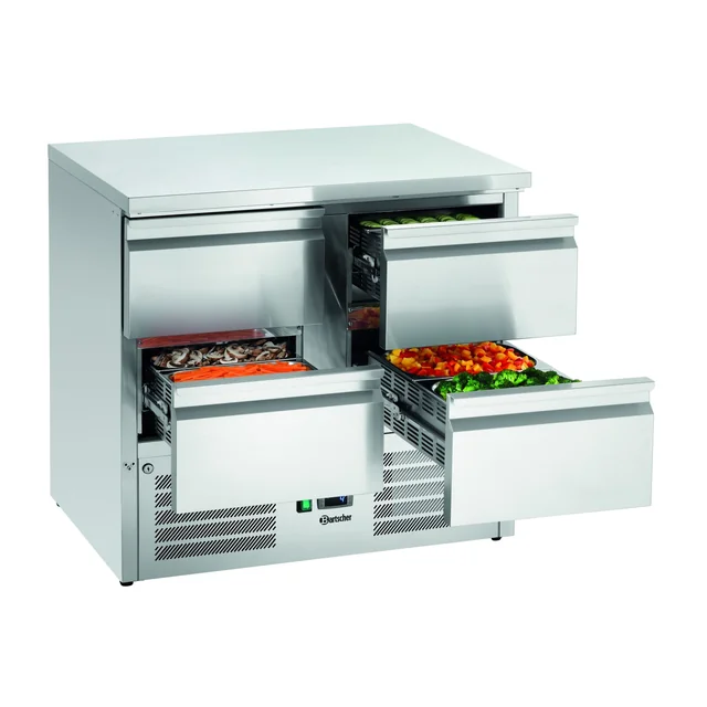 Mini Mesa de Refrigeração 900s4 4 Gavetas Bartscher 200282