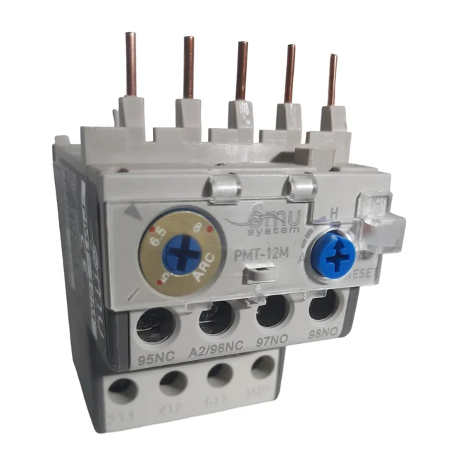 Mini relé térmico 0.25-0.4A para desligar consumidores de corrente alternada em caso de sobrecarga de corrente