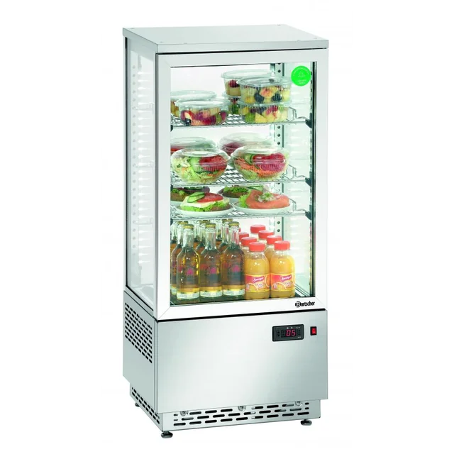 Mini vetrina refrigerata 78L, CrNi DG