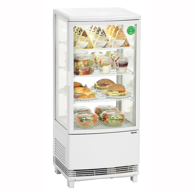 Mini White Cooling Display Cabinet 86 L