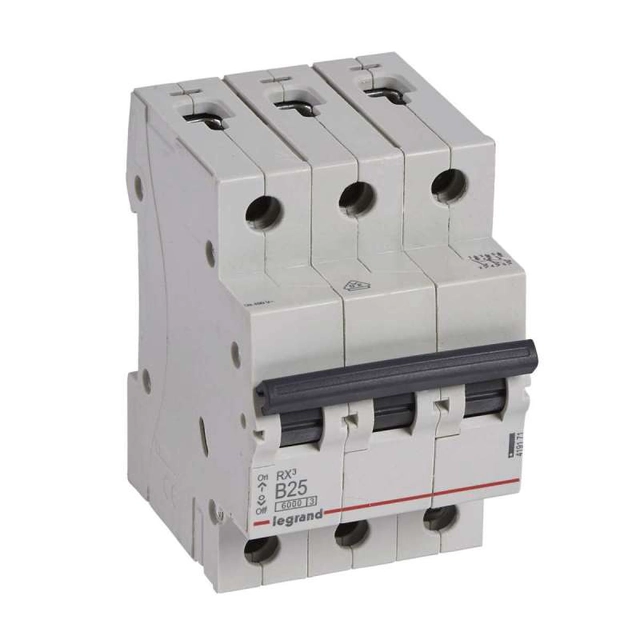Miniature circuit breaker Legrand 419171 3P B 25A 6kA AC S303 RX3