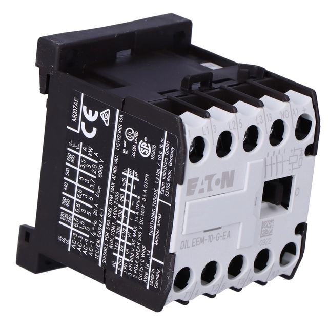 miniatūrs kontaktors,3kW/400V, kontrole 24VDC DILEEM-10-G-EA(24VDC)