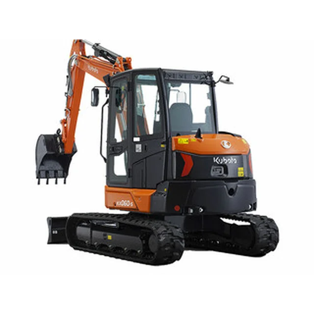 Miniescavadeira Kubota KX060 35 kW | 2615 cm <sup> 3 </sup> | Profundidade de escavação: 3890 mm