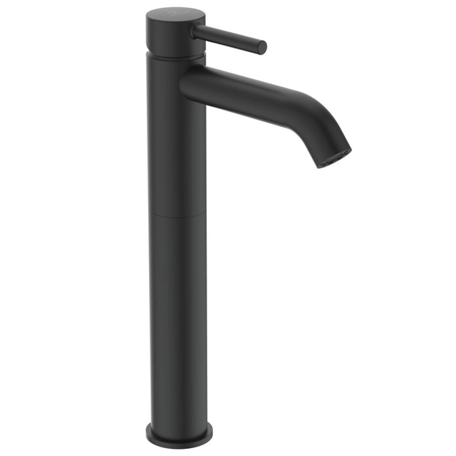 Miscelatore lavabo Ideal Standard Ceraline, alto, con valvola di fondo, Silk Black nero opaco