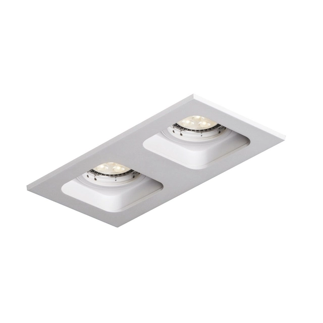 Mistic Lighting oprawa sufitowa Double Quad 2xQR111 biały mat wpuszczana MSTC-05355520