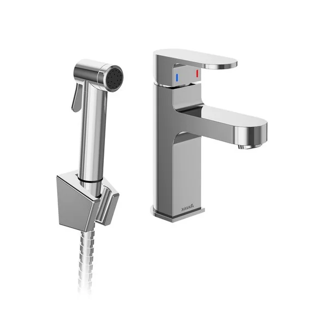 Misturador para lavatório Ravak Chrome, CR 112.01 com chuveiro bidé, cromado