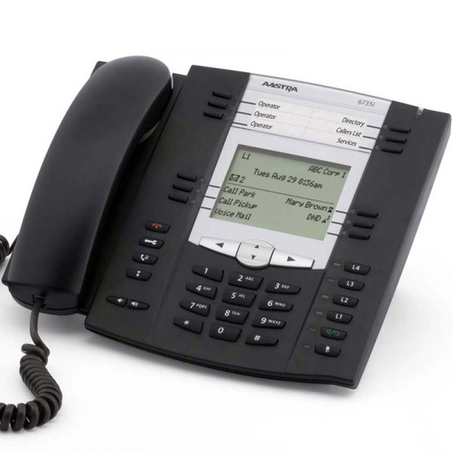 Mitel IP phone MiVoice 6735i, SIP, without power supply