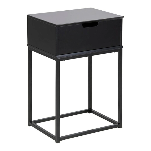 Mitra black / black bedside table