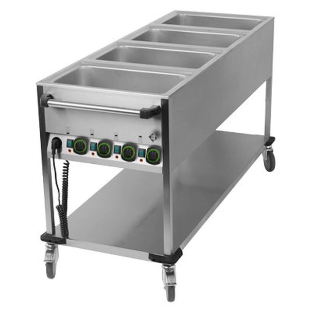 Mobiel bain-marie 4-komorowy