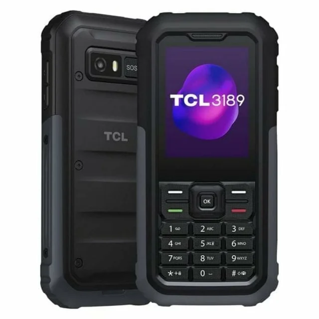 Mobiiltelefon pensionäridele TCL 3189 2,4&quot; Hall Must/hall