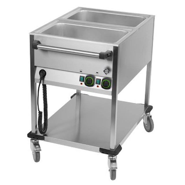 Mobil bain marie 2-komorowy