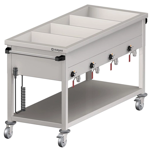 Mobil bain marie 4-komorowy különálló Stalgast vezérlő 982276158