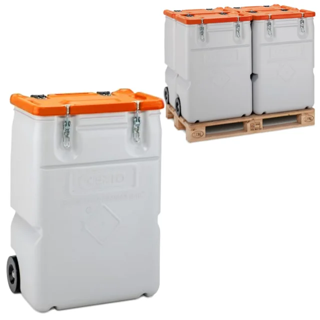 MOBIL BOX 170L hazardous waste container - orange