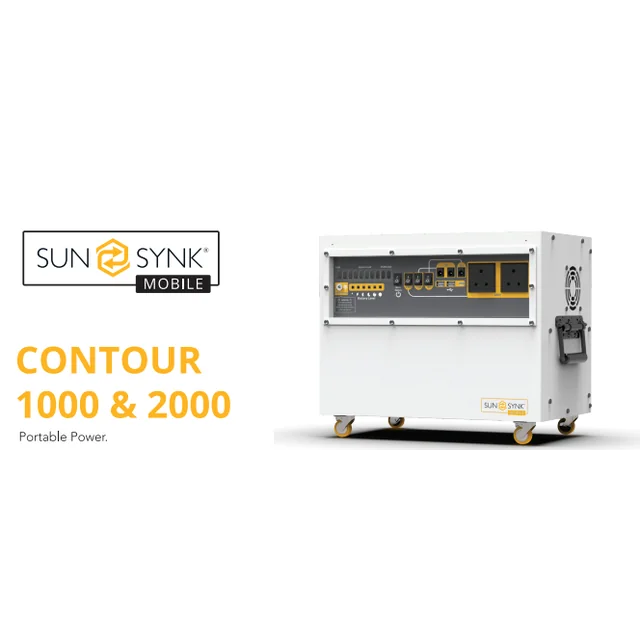 Mobil energilagring/bärbar energilagring SunSynk Contour Trolley 1000