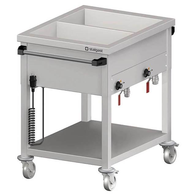 Mobile bain-marie | two-chamber (N) | 1.7 kW | 880x600x850 mm