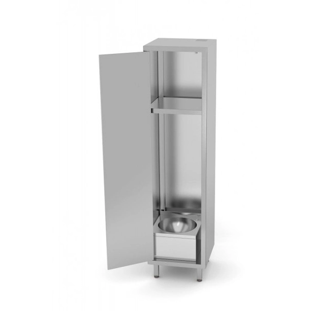 Mobile organizzato con lavabo e anta battente 500 x 500 x 1800 mm POLGAST 318055 318055