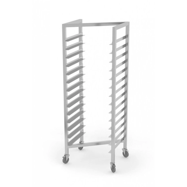 Mobile rack for GN containers and baking trays - type Z 395 x 540 x 1800 mm POLGAST 411110 411110
