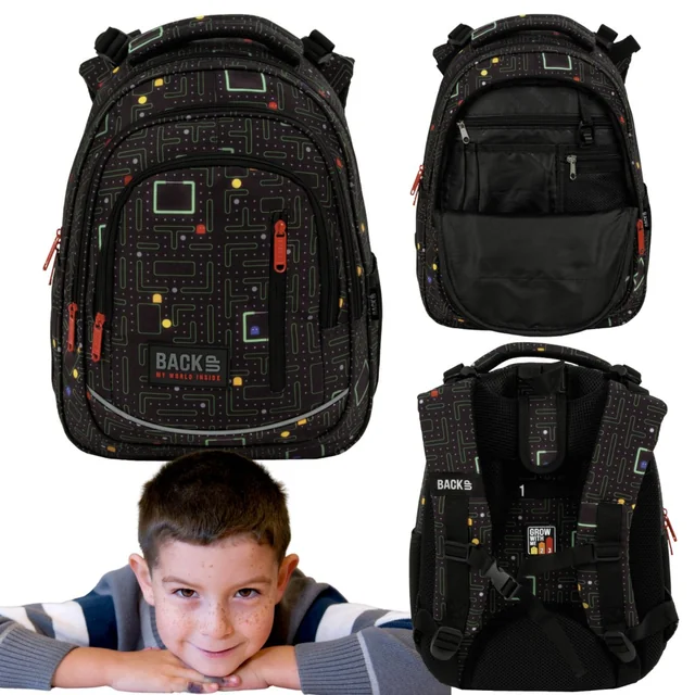 MOCHILA ESCOLAR JUVENIL BACKUP5 3 COMPARTIMENTOS R102