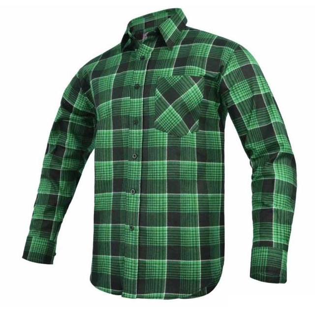 MODAR green plaid flannel work shirt 46