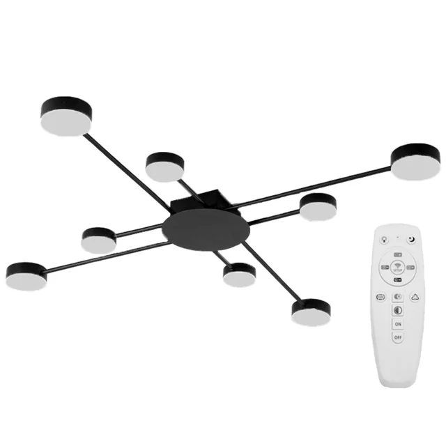 MODERN CEILING LAMP 8-RAMIENNA LED APP523-8C Black