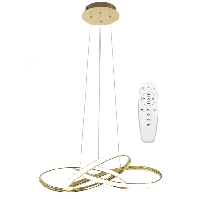 Modern LED ceiling lamp + REMOTE APP815-CP Node Gold