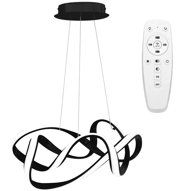 Modern LED-taklampa + EVE REMOTE APP820-CP Svart