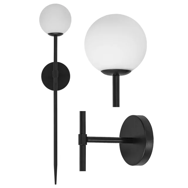 MODERN VÄGGLAMPA 75cm APP579-1W SVART