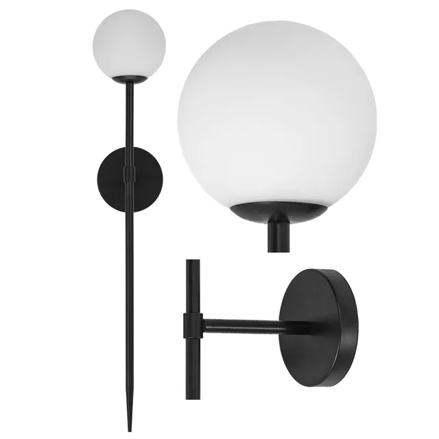 MODERN VÄGGLAMPA 90cm APP581-1W SVART