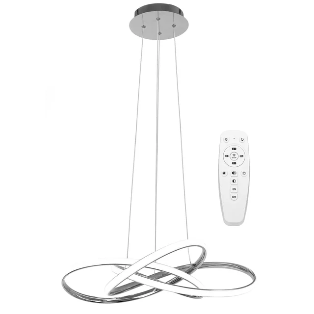 Modernus LED lubinis šviestuvas + REMOTE APP816-CP Node Chrom