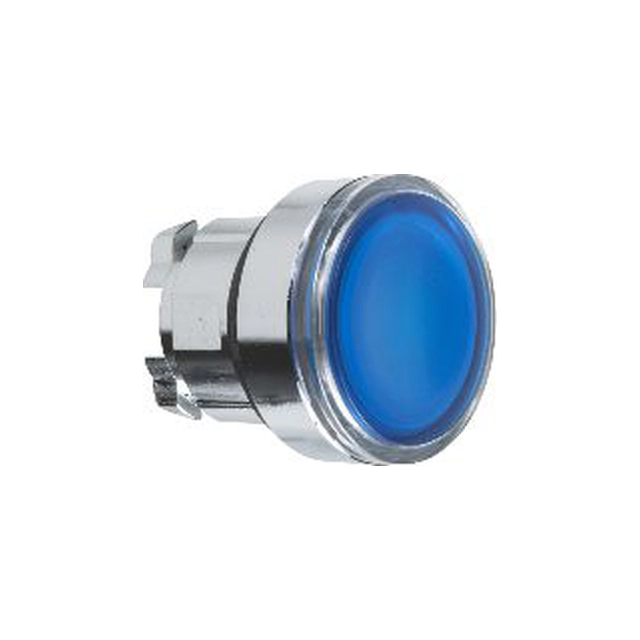 Modrý tlačítkový pohon Schneider Electric s podsvícením a automatickým návratem (ZB4BW363)