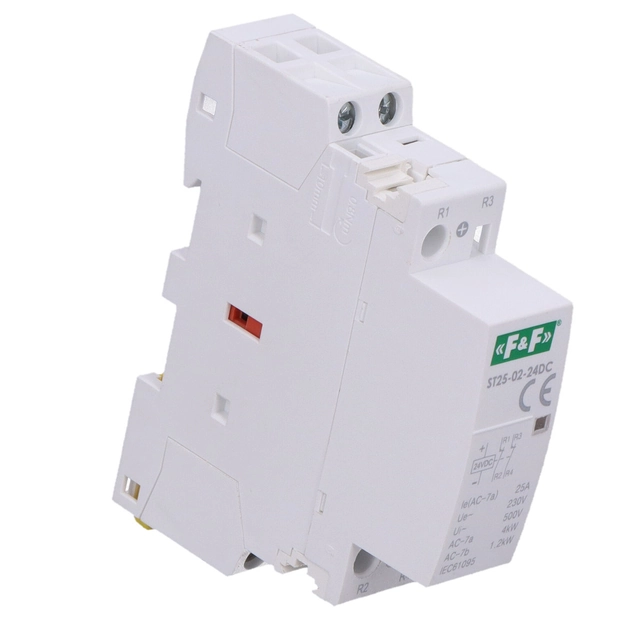 Modular contactor for rail, contacts 2NC, 25A, 24V DC