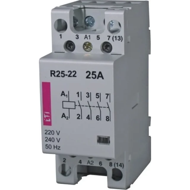 Модульний контактор Eti-Polam 25A 230V AC 2Z 2R R 25-22 230V 002462340