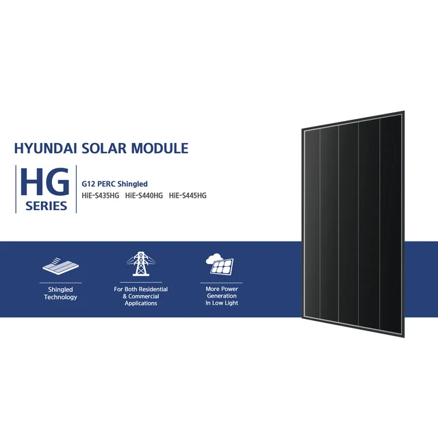 Modulo fotovoltaico Hyundai HiE-S435HG 435W Nero