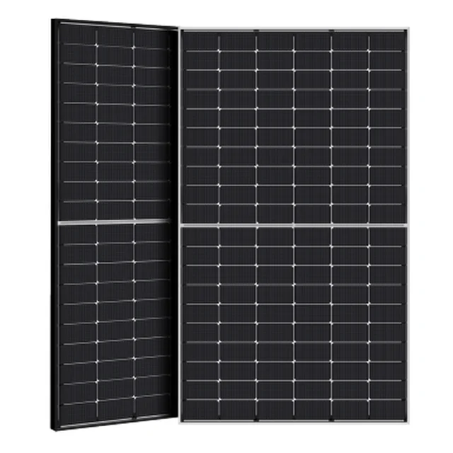 Módulo fotovoltaico (painel fotovoltaico) Leapton 480W moldura preta BIFACJAL tipo N