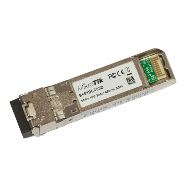 Módulo SFP+ 10G MM 300m 850nm Conector LC dual - Mikrotik S+85DLC03D