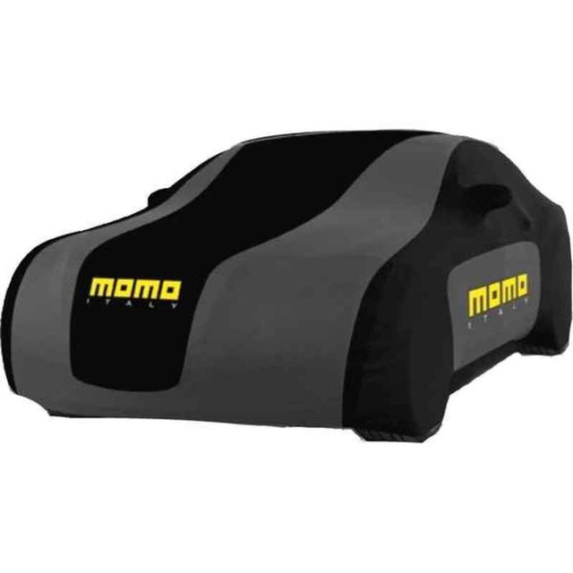 Momo Car Covers 002 Fekete Szürke 3 rétegek - XL