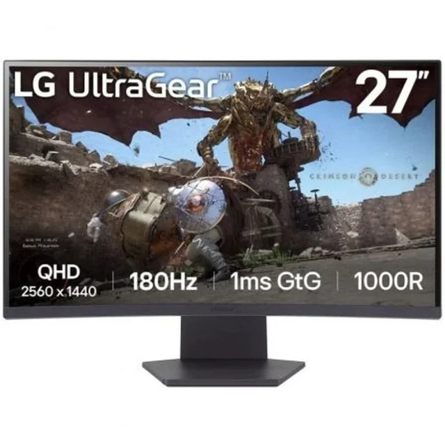 Moniteur de jeu LG 27GS60QC-B Quad HD 27&quot; 144 Hz 50 - 60 Hz 180 Hz