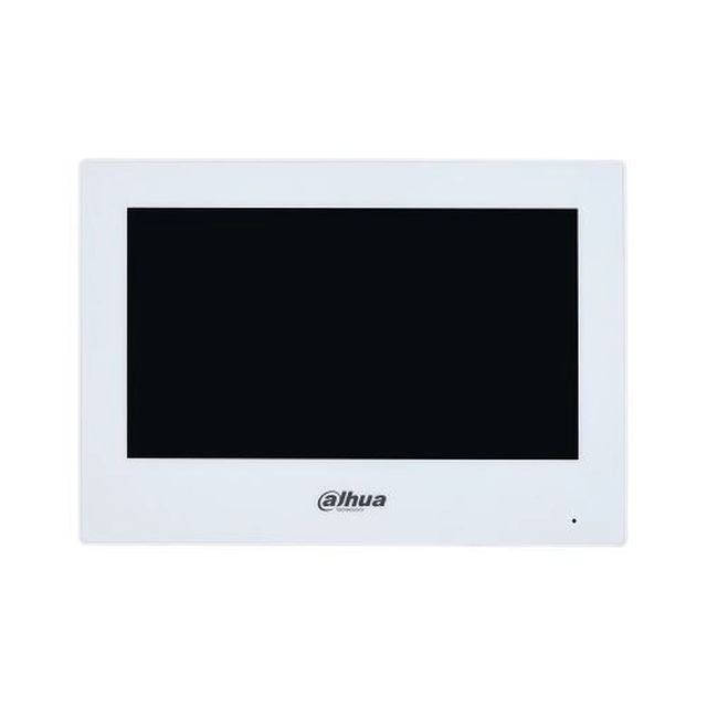 Moniteur d'interphone vidéo Dahua VTH2621GW-P IP écran tactile 7'', PoE, SIP, blanc