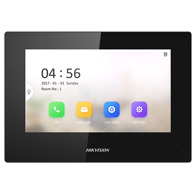 Monitor videocitofono TCP/IP, touch screen TFT LCD 7 pollici, PoE - HIKVISION DS-KH6320-LE1