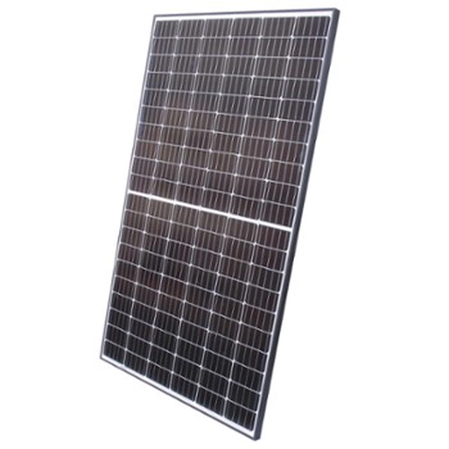 Mono PV panelis, pusgriezts QCELLS, jauda 370W melns rāmis