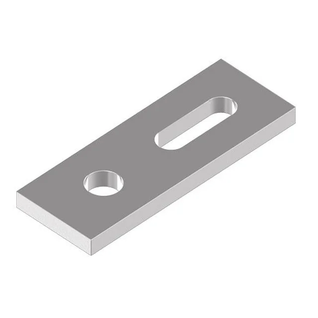 Montageadapter 80x30 (A) Aluminium für zwei Gewinde